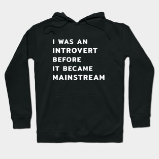 I Was An Introvert Before It Became Mainstream Hoodie